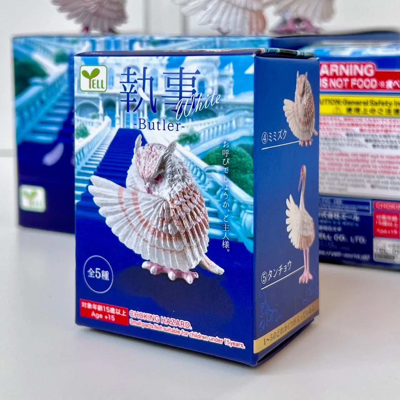 73054 White Bowing Birds Blind Box-10