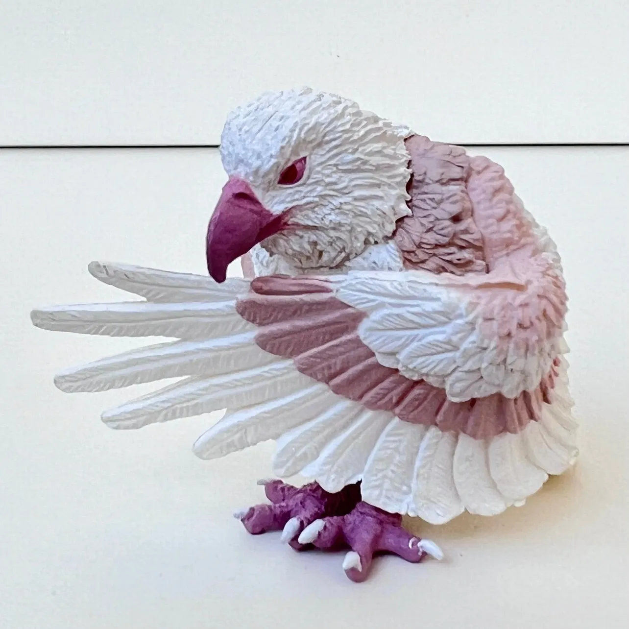73054 White Bowing Birds Blind Box-10