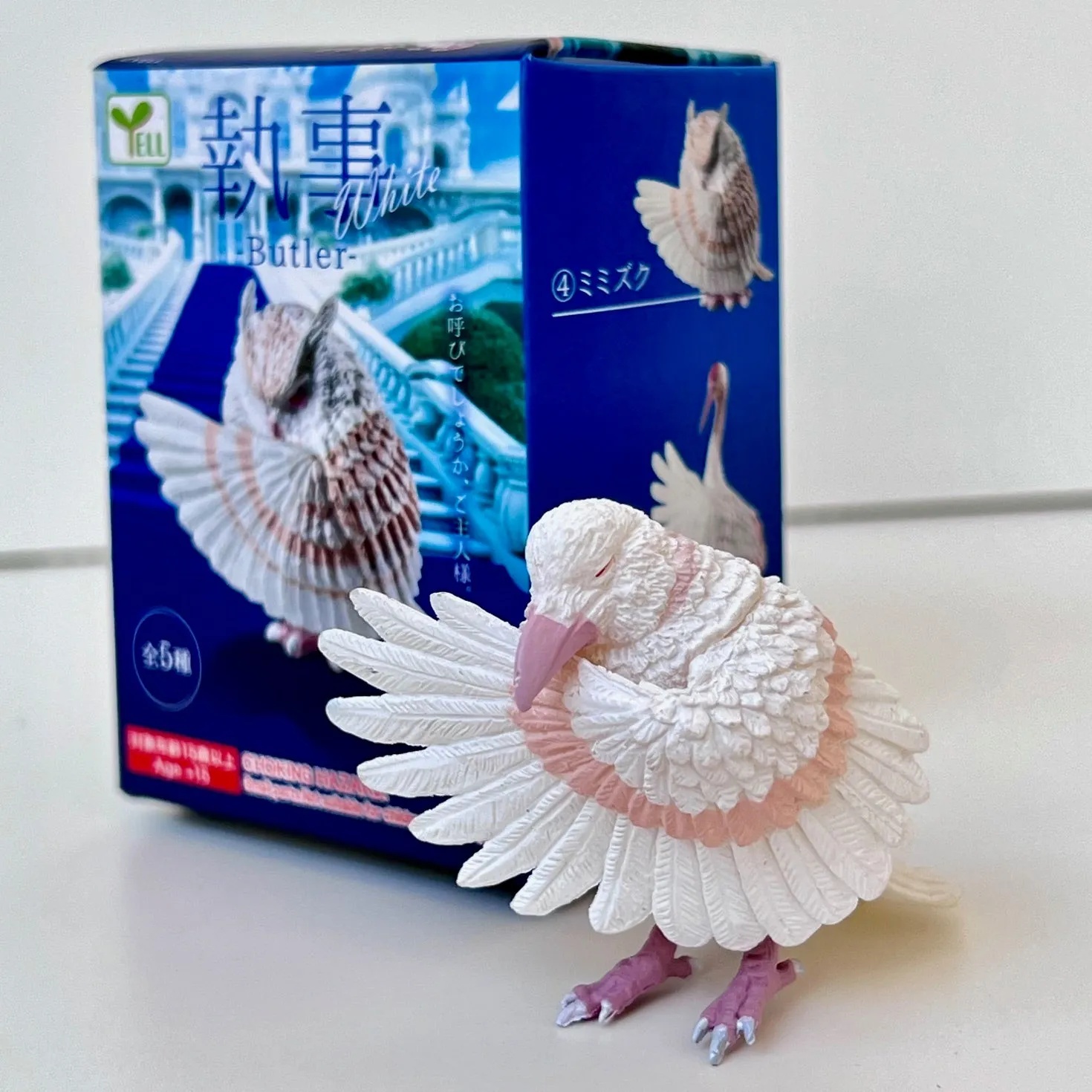 73054 White Bowing Birds Blind Box-10