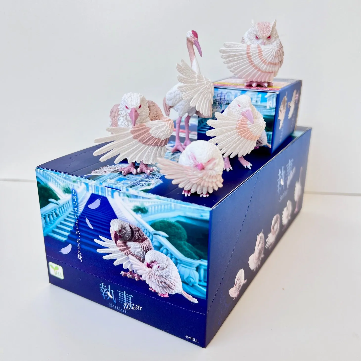 73054 White Bowing Birds Blind Box-10