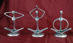 Aluminium Yoga figures 3 styles - Sold Individually