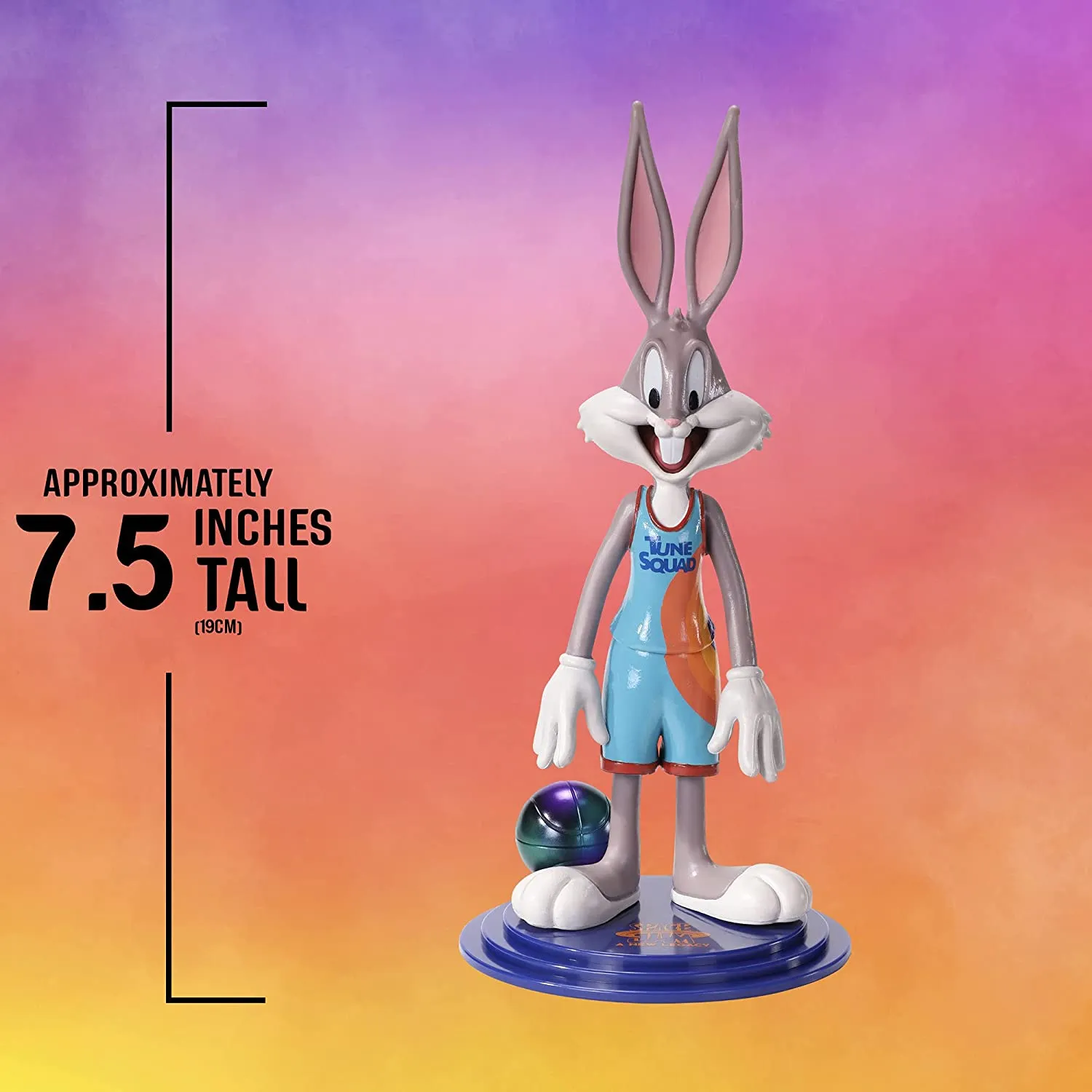 BendyFigs Space Jam A New Legacy 7 Inch Figure - Bugs Bunny