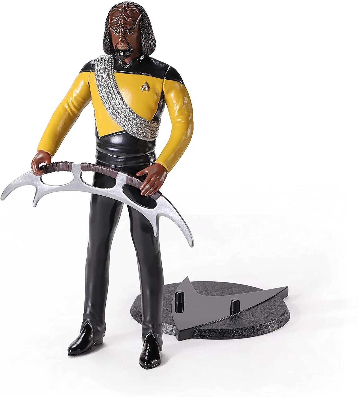 BendyFigs Star Trek The Next Generation Worf 7 Inch Figure