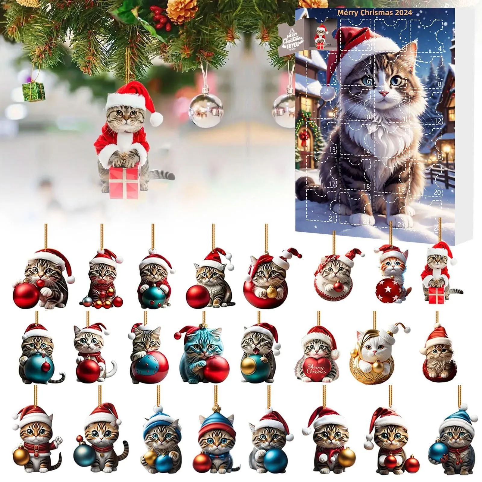Christmas Decoration Tree Topper Treasure Advent Calendar