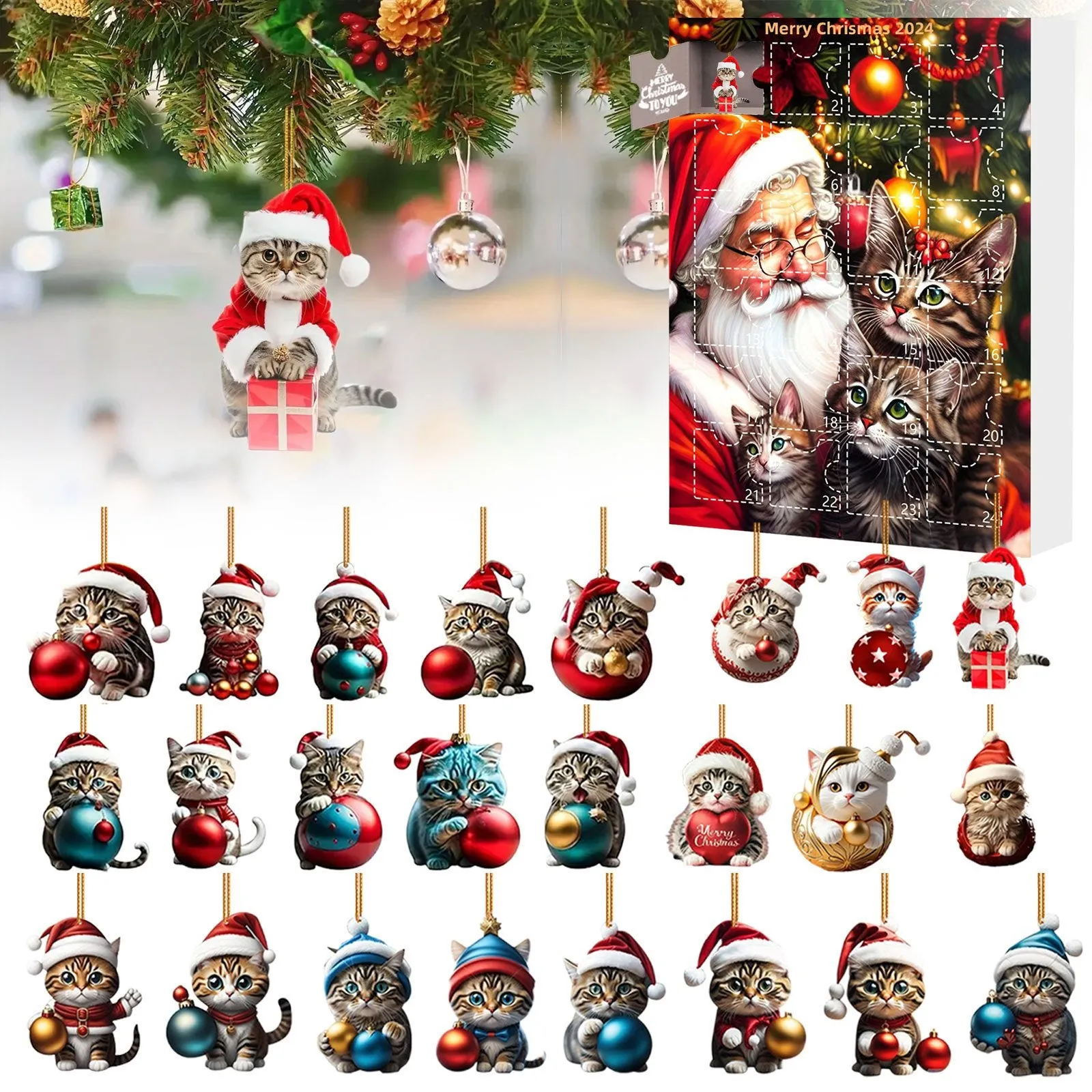 Christmas Decoration Tree Topper Treasure Advent Calendar