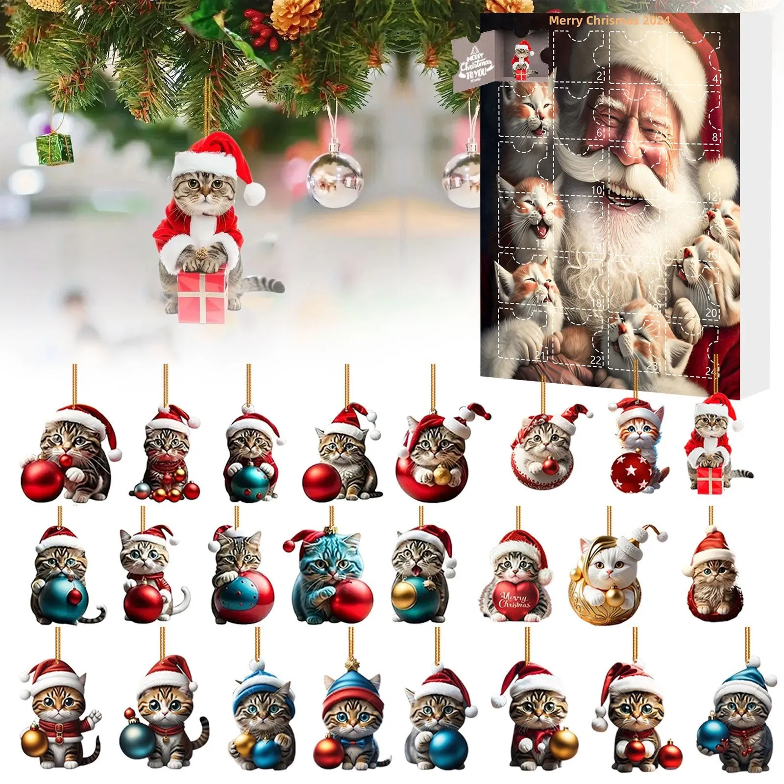 Christmas Decoration Tree Topper Treasure Advent Calendar