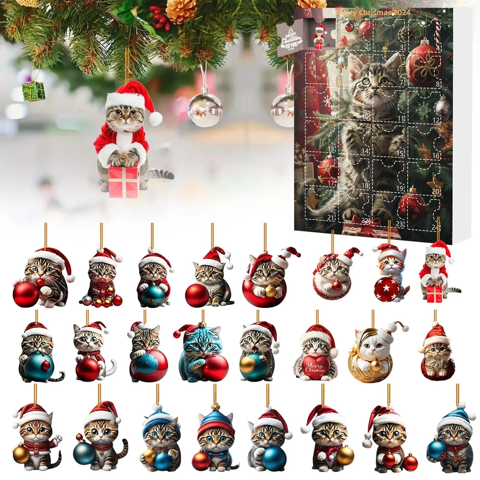 Christmas Decoration Tree Topper Treasure Advent Calendar