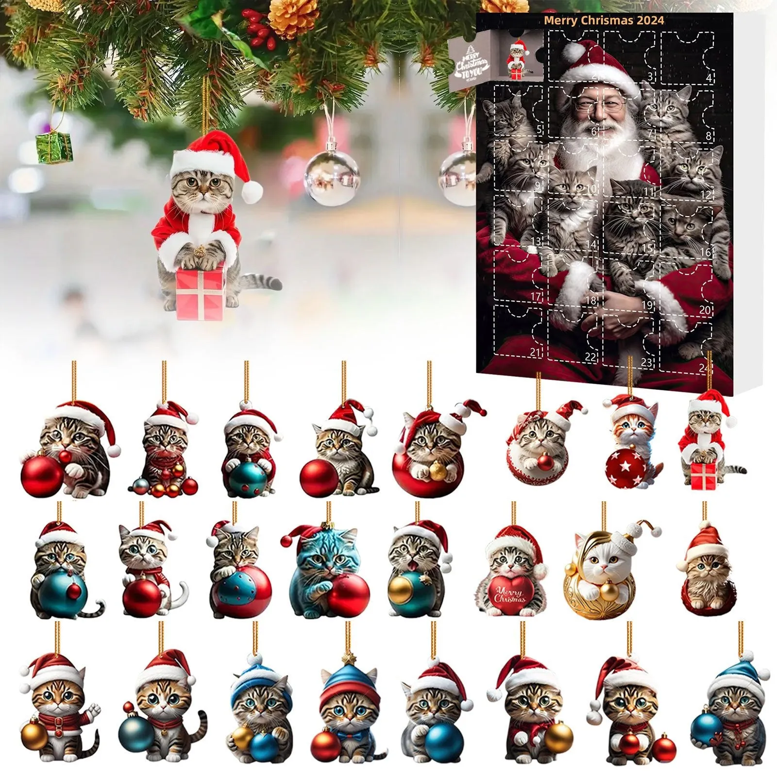 Christmas Decoration Tree Topper Treasure Advent Calendar