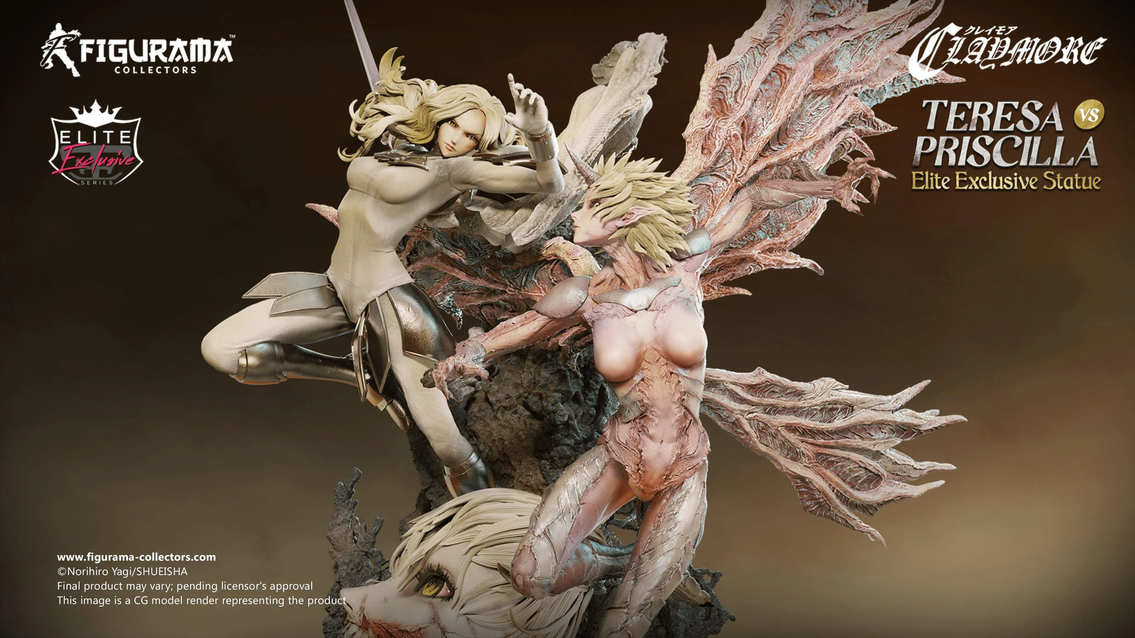 Claymore- Teresa vs Priscilla Elite Exclusive Statue