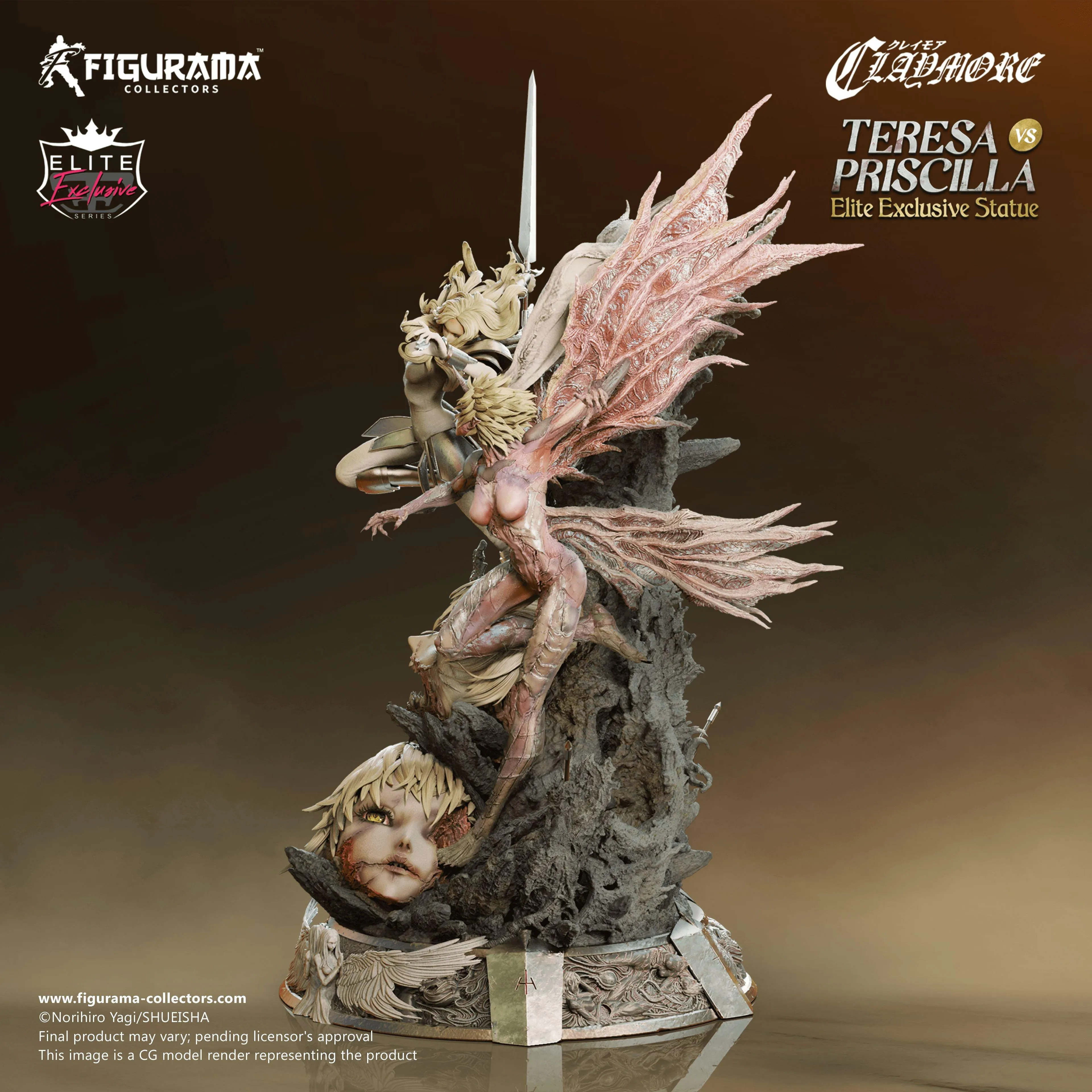 Claymore- Teresa vs Priscilla Elite Exclusive Statue