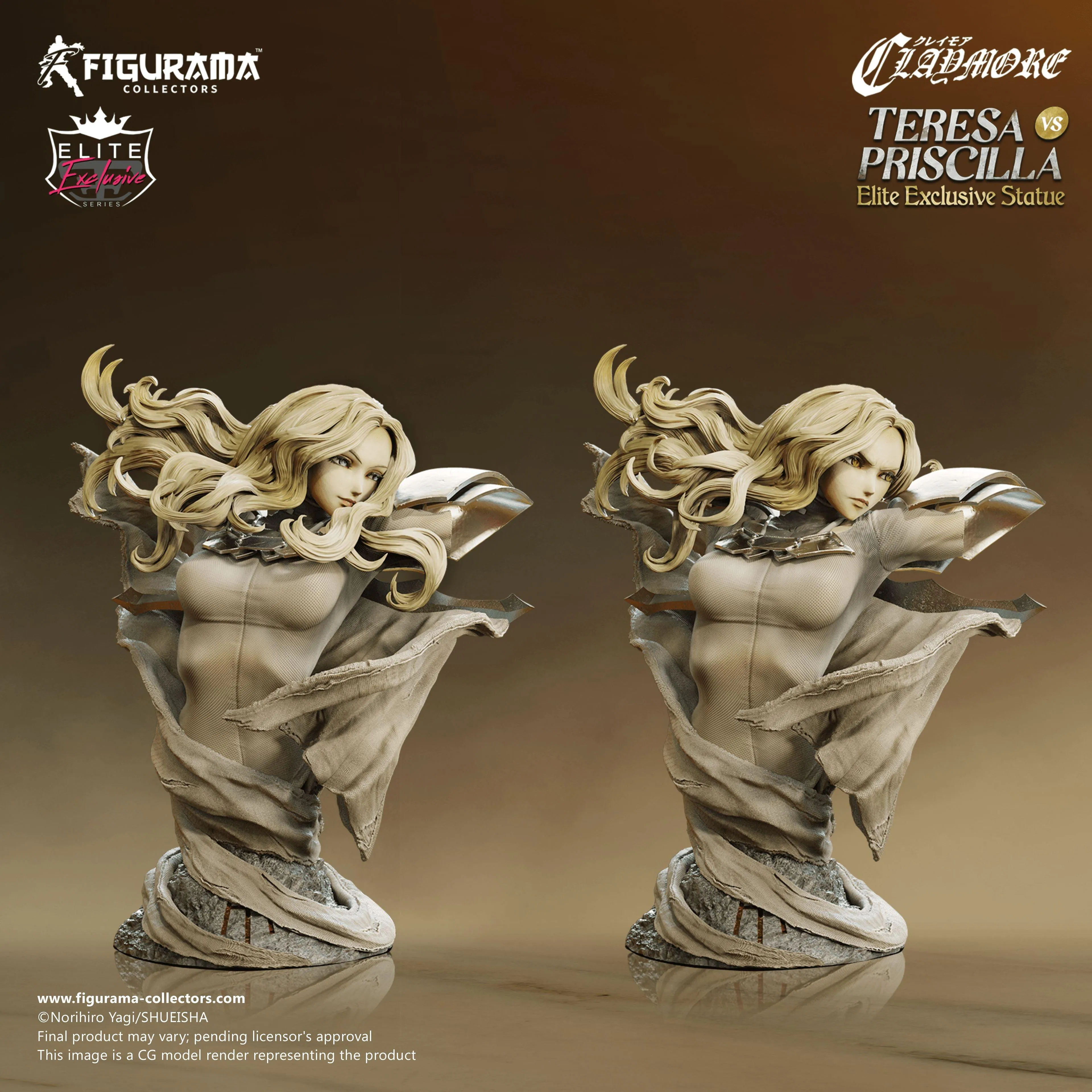 Claymore- Teresa vs Priscilla Elite Exclusive Statue