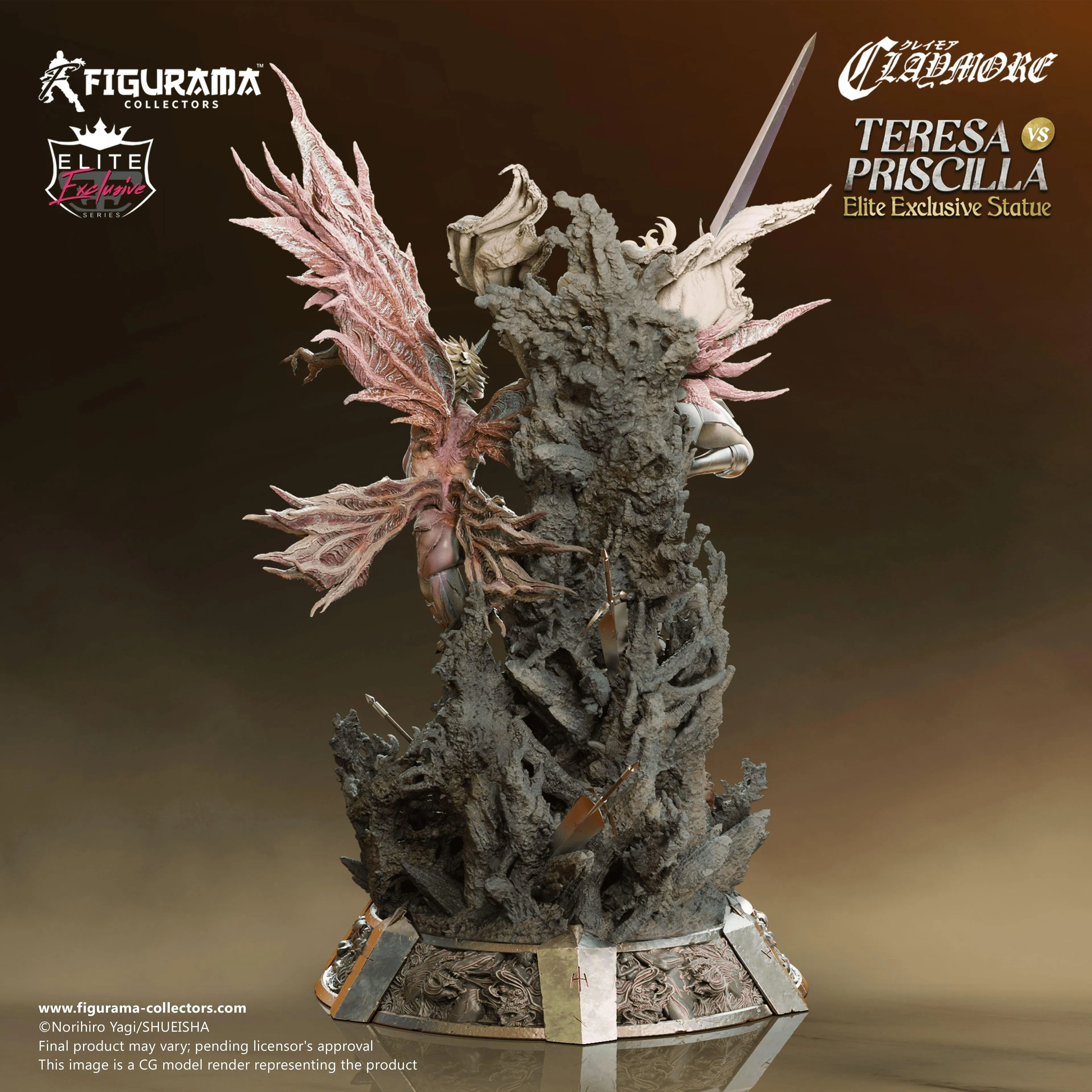 Claymore- Teresa vs Priscilla Elite Exclusive Statue