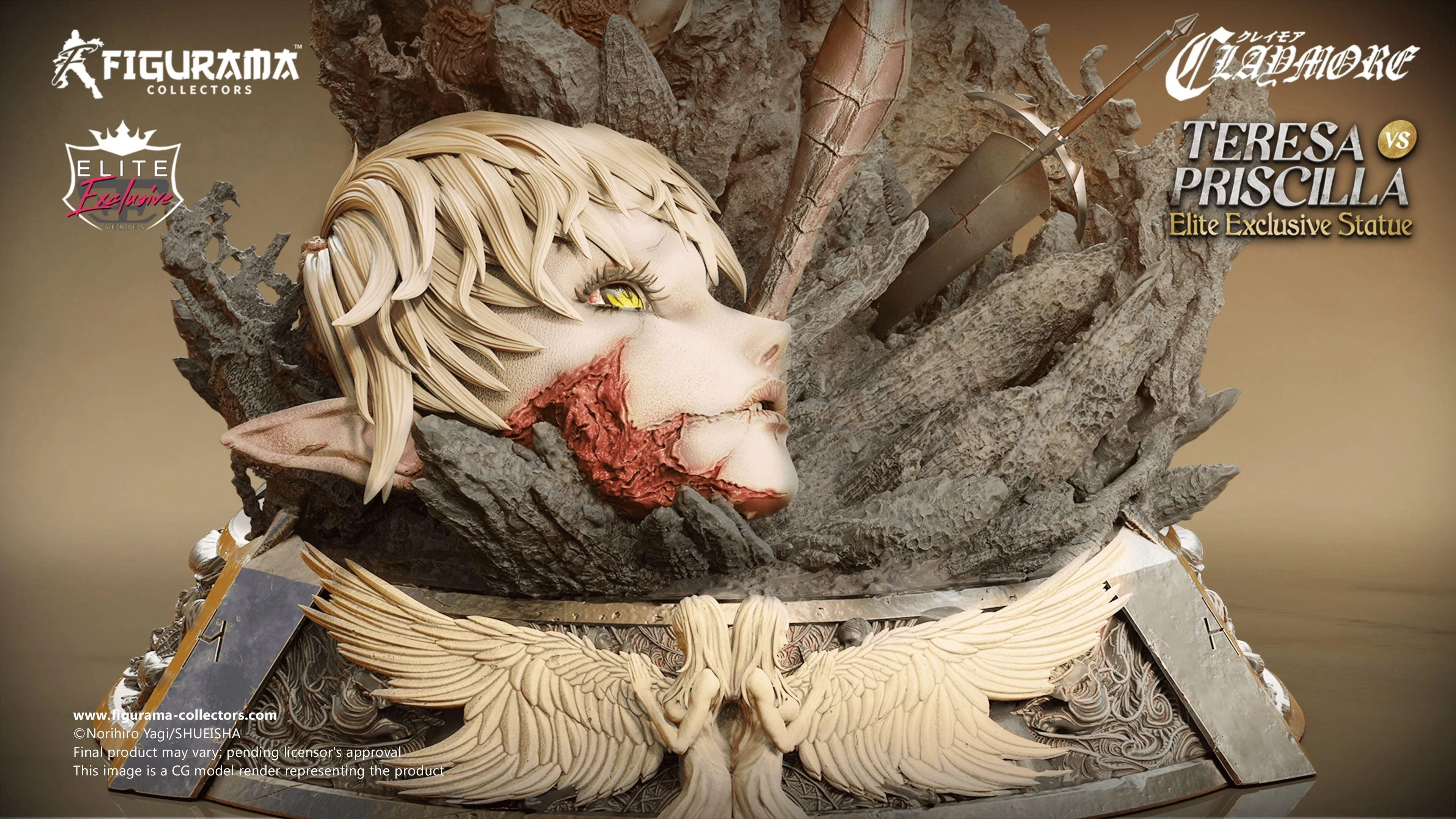 Claymore- Teresa vs Priscilla Elite Exclusive Statue