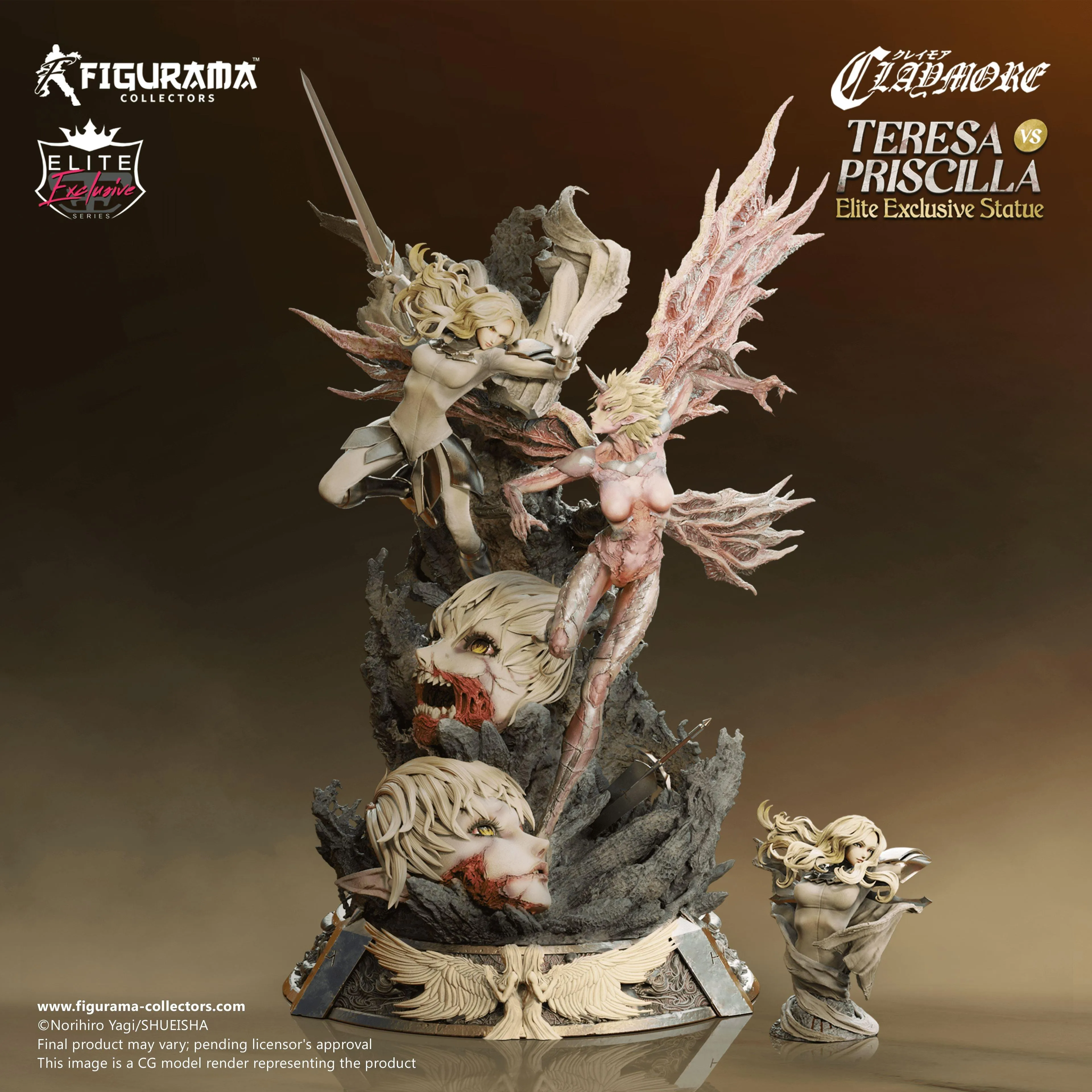 Claymore- Teresa vs Priscilla Elite Exclusive Statue