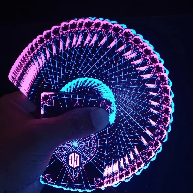 Glow Playing Cards by Chris Cards