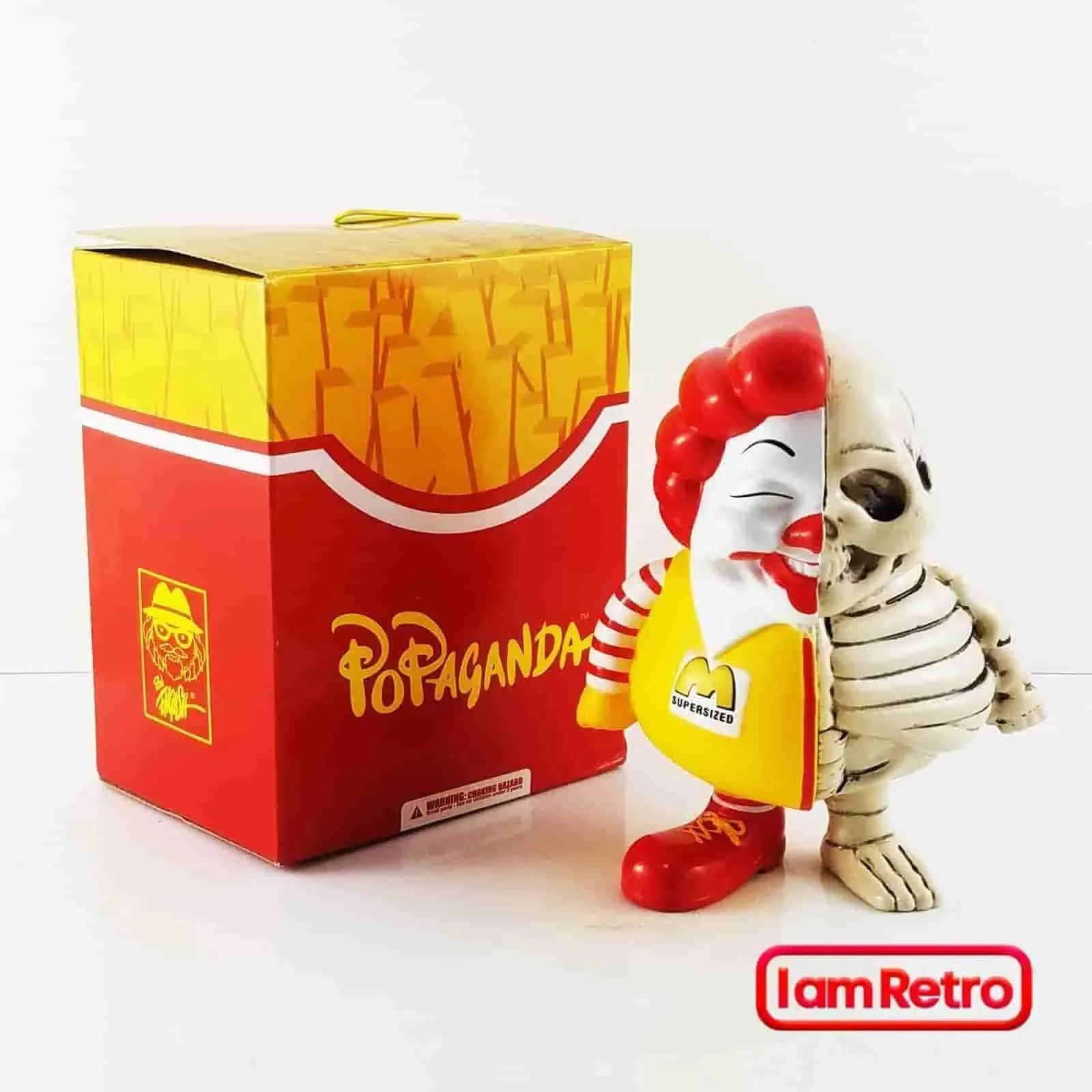 Half X-Ray MC Supersized 3-inch Mini FIgure - by Ron English Popaganda Mindstyle