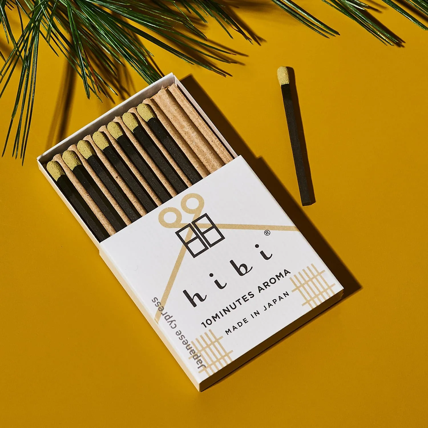 Hibi Incense Matches - Japanese Cypress