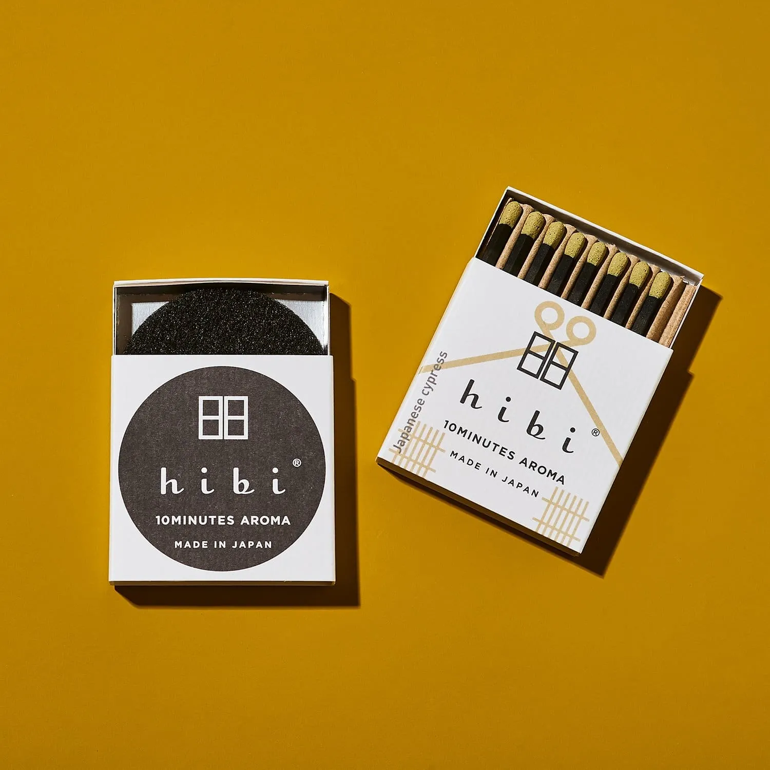 Hibi Incense Matches - Japanese Cypress