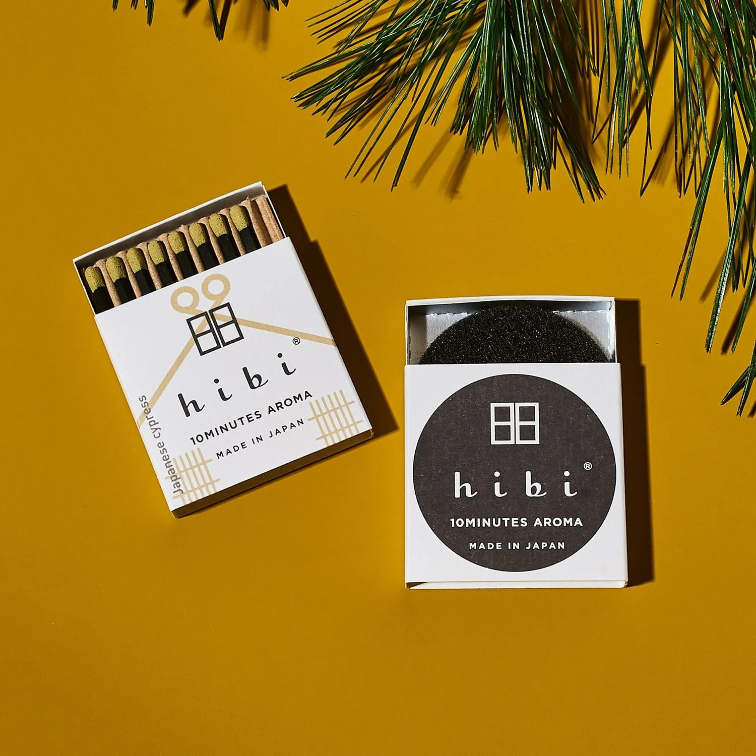 Hibi Incense Matches - Japanese Cypress