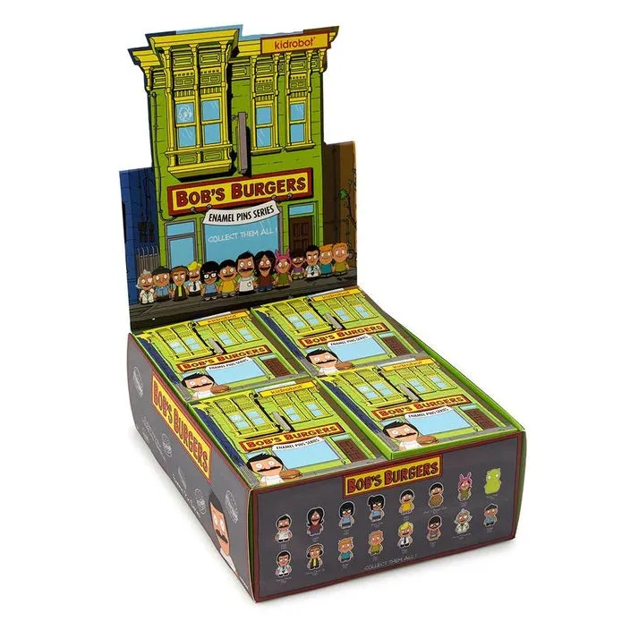 Kidrobot Bob's Burgers Enamel Pin Series: (1 Blind Box)