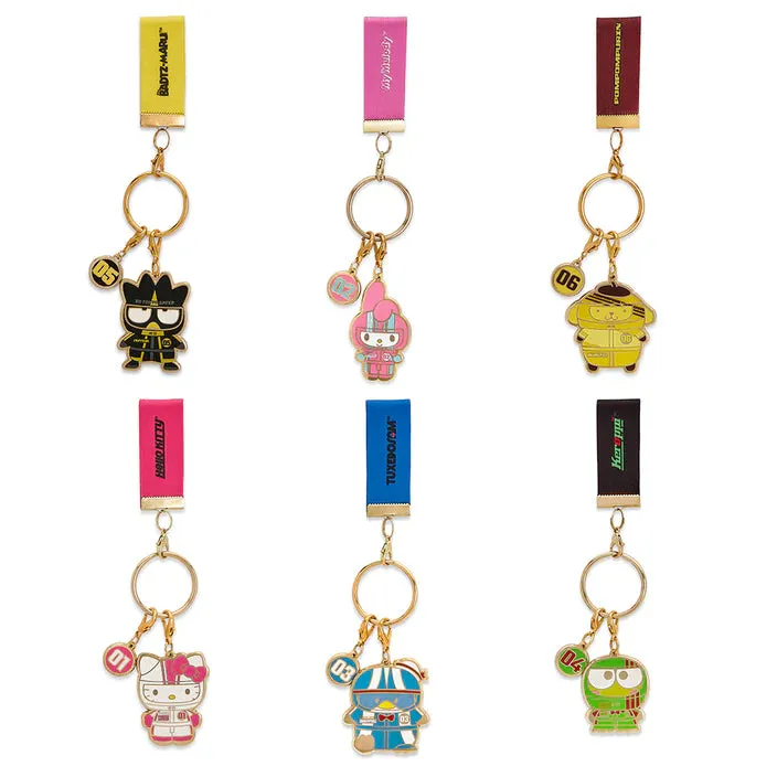 Kidrobot Hello Kitty and Friends Tokyo Speed Enamel Keychain Series: (1 Blind Box)