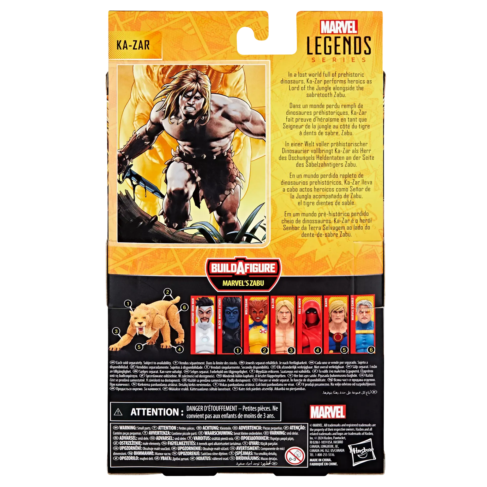 Marvel Legends Ka-Zar (Zabu BAF) 6" Inch Action Figure - Hasbro