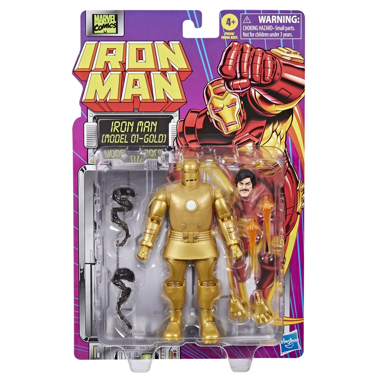 Marvel Legends Retro - Iron Man - Iron Man [Model 01-Gold] - 6 inch Action Figure