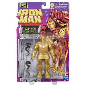 Marvel Legends Retro - Iron Man - Iron Man [Model 01-Gold] - 6 inch Action Figure