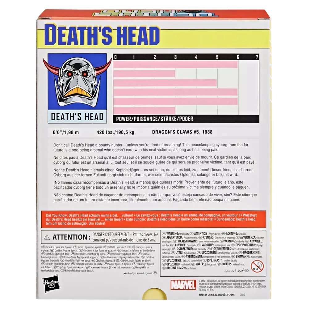 Marvel Legends Series - Super Heroes - Death's Head Exclusive Action Figure (F9100) LOW STOCK