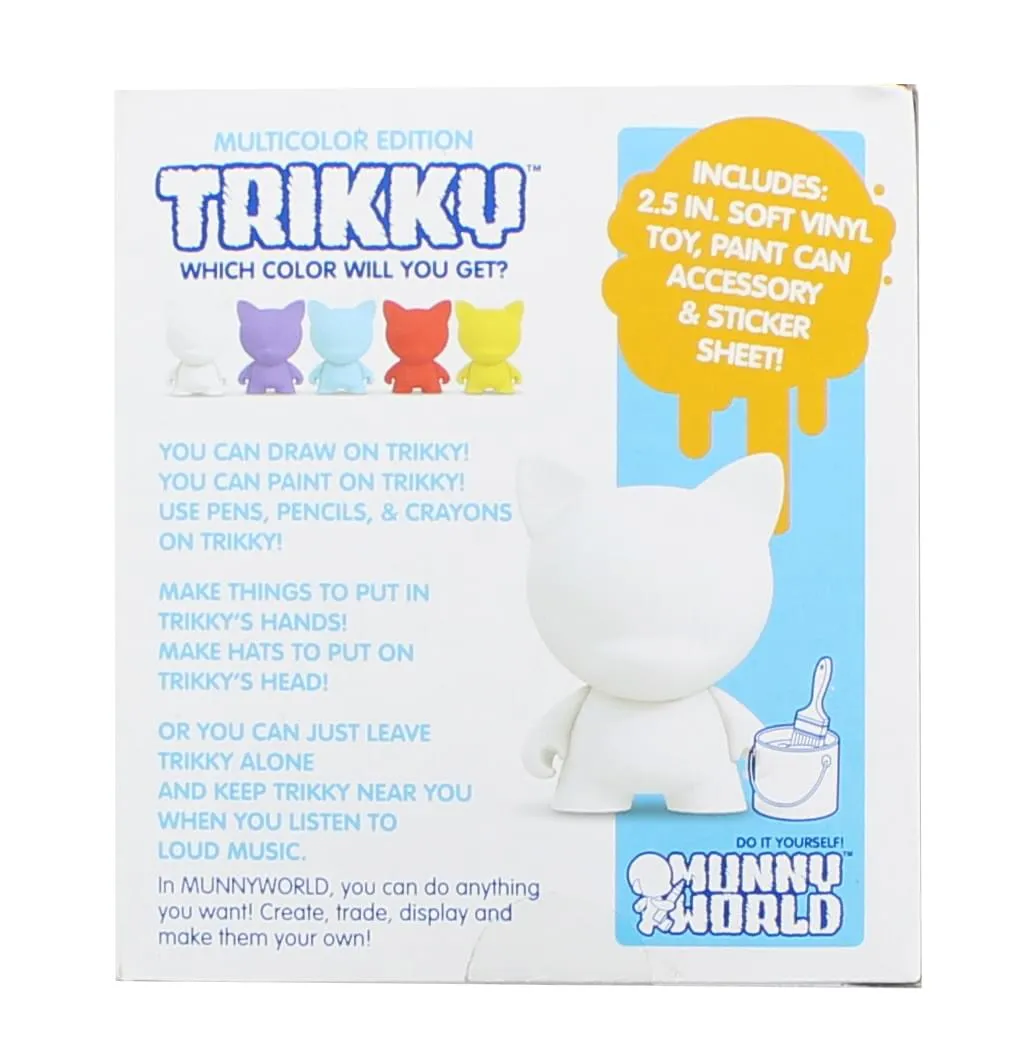 Munny Wolrd Trikky 2.5" Blind Box DIY Figure, One Random