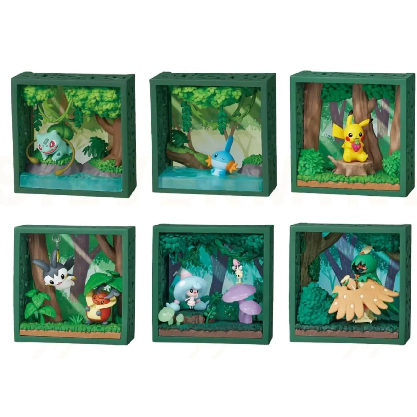 [Re-Ment] Pokemon Frame - Deep Woods - (Box of 6)