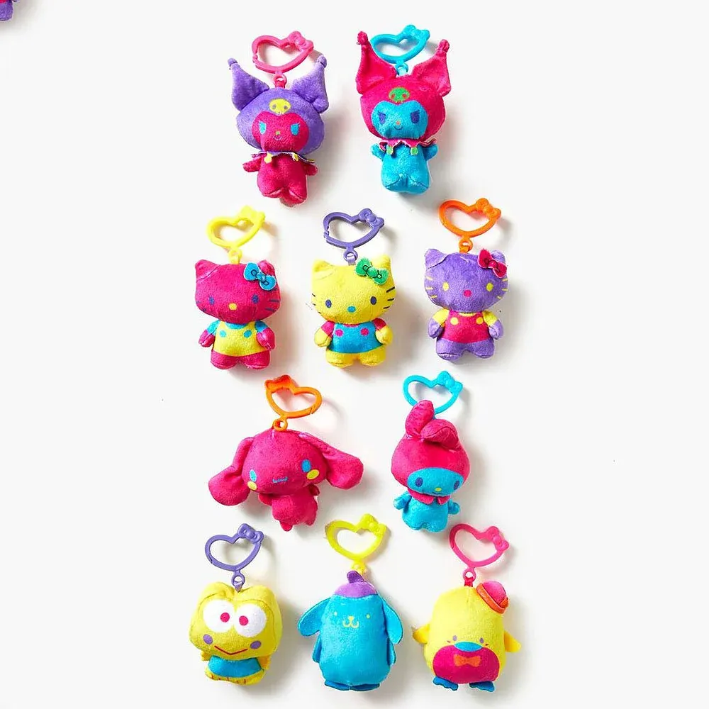 Sanrio - Blacklight Series Plush Bag Clip Blind Box