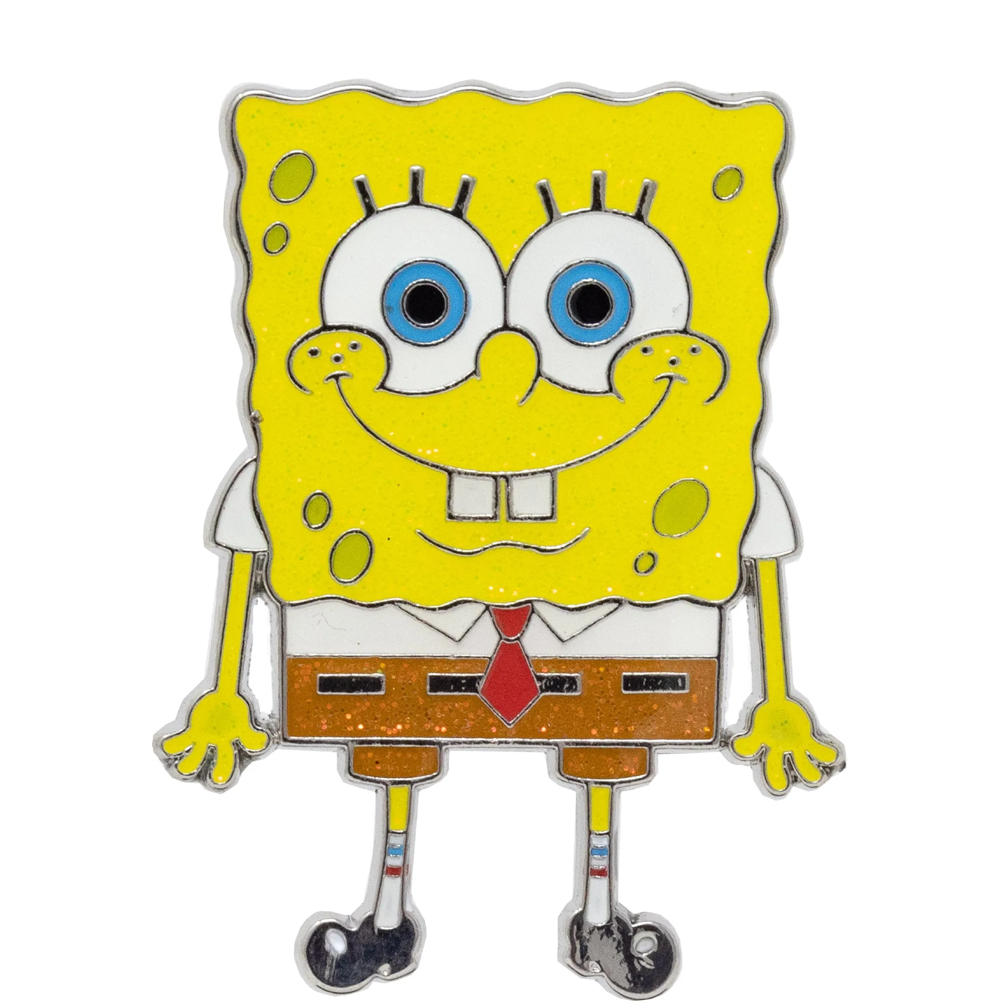 SpongeBob SquarePants Blind Box Glitter Enamel Pin Series - Mystery Character SpongeBob, Sandy, Patrick, Gary, Squidward, Mermaidman, Barnacle Boy or Mrs Puff