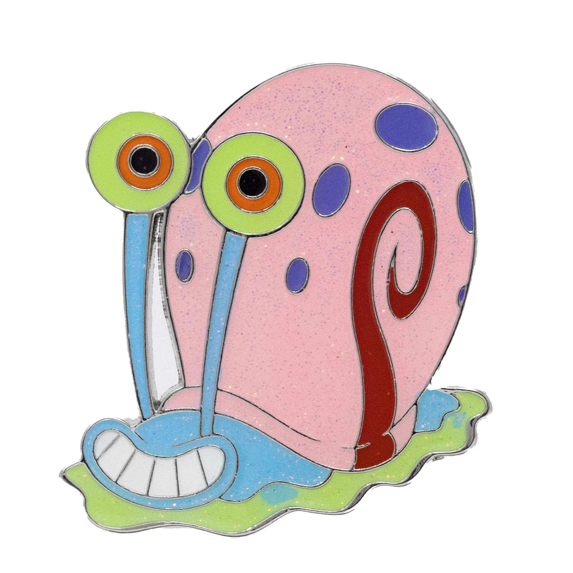 SpongeBob SquarePants Blind Box Glitter Enamel Pin Series - Mystery Character SpongeBob, Sandy, Patrick, Gary, Squidward, Mermaidman, Barnacle Boy or Mrs Puff