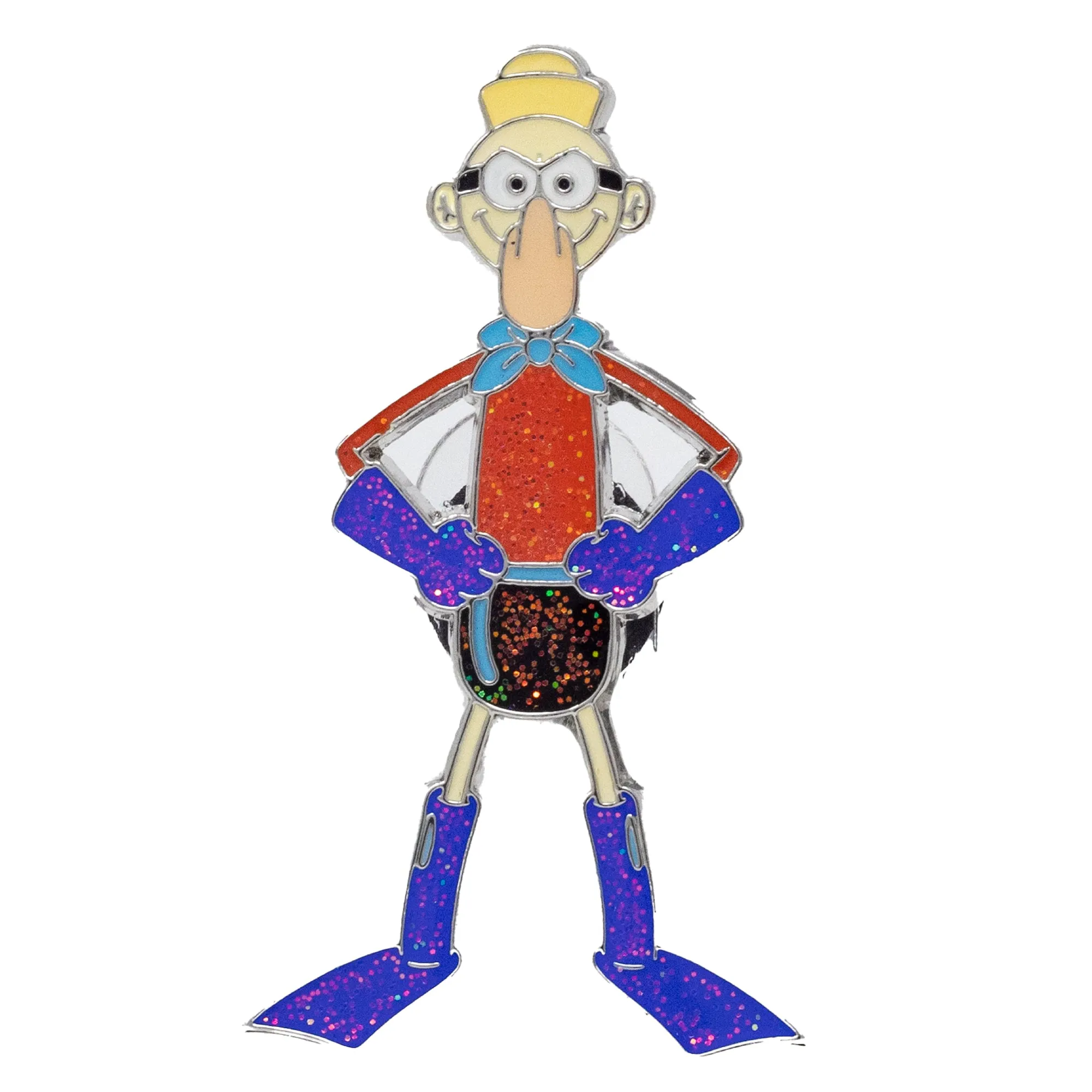 SpongeBob SquarePants Blind Box Glitter Enamel Pin Series - Mystery Character SpongeBob, Sandy, Patrick, Gary, Squidward, Mermaidman, Barnacle Boy or Mrs Puff