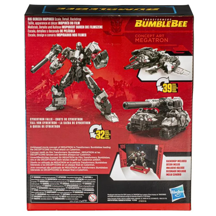Transformers Studio Series 109 - Leader Concept Art Megatron - Transformers: Bumblebee