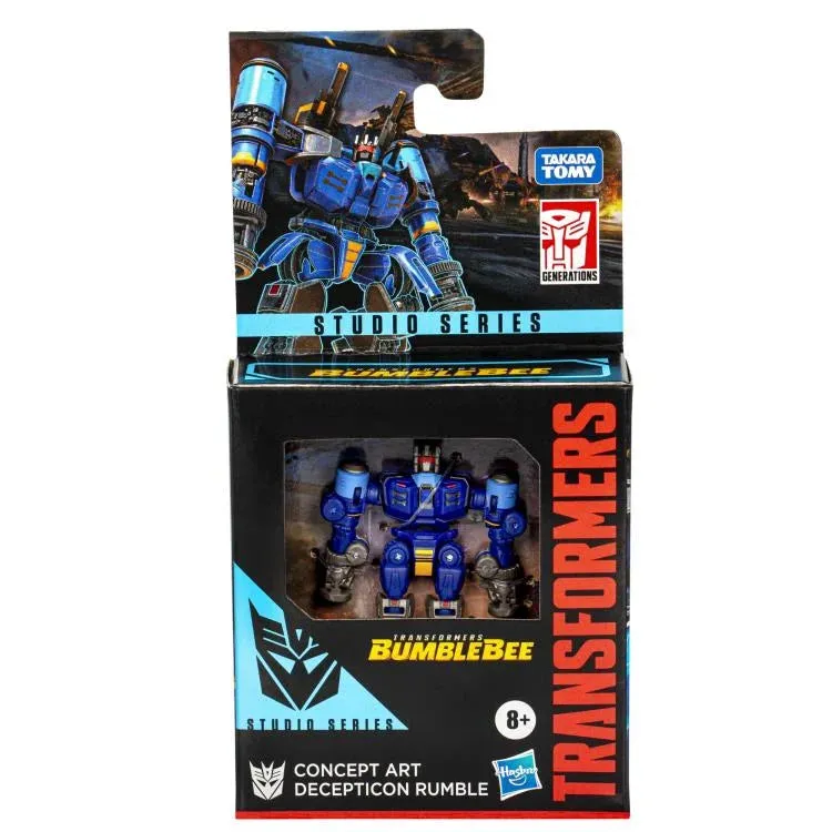 Transformers Studio Series Core Concept Art Decepticon Rumble (Blue) Action Figure